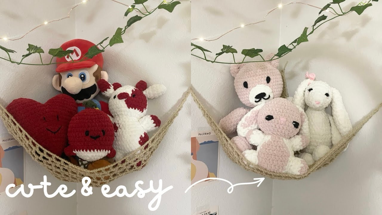 how to crochet a cute hammock | beginner-friendly