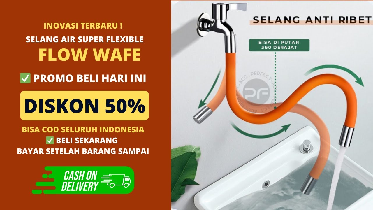 Inovasi Baru Selang Air Super Flexibel, Bisa Diputar Hingga 360 Derajat