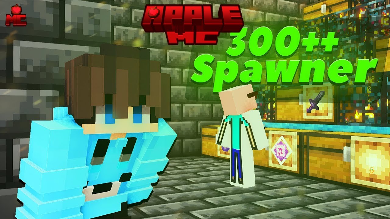 I got 300+ spawners in APPLE MC 🔥while raiding a base#applemc #tanuj_tz