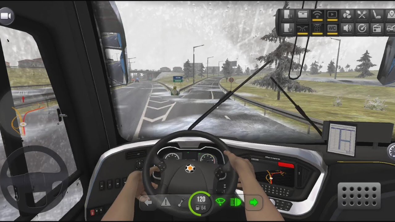 Bus Simulator Ultimate Mobile Gameplay | snowy☃️❄️🛣️ | zuuks 