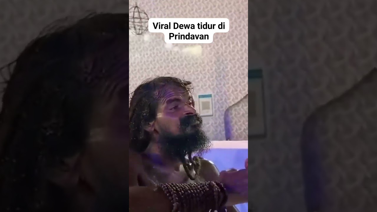 Viral Dewa tidur di Prindavan 