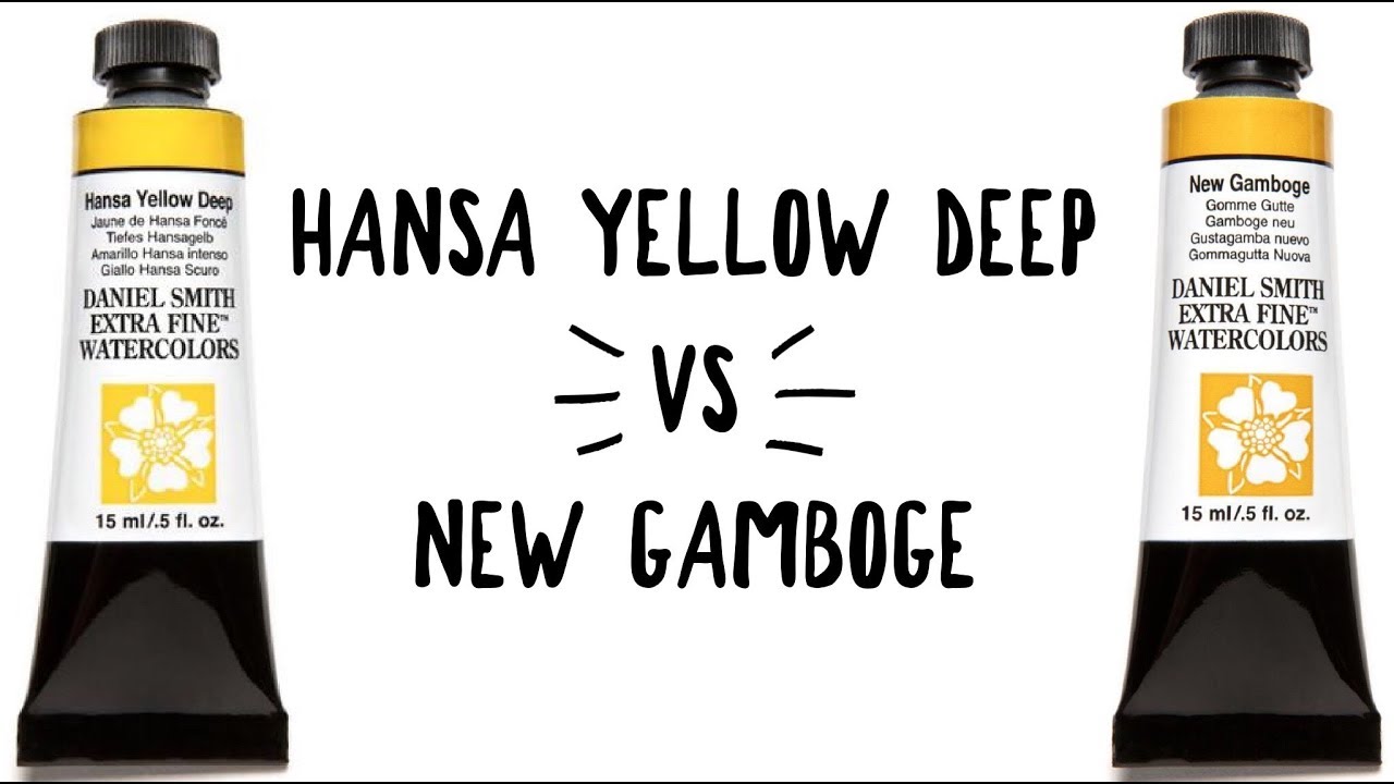 Daniel Smith Color Showdown S2 Ep.1 : Hansa Yellow Deep vs. New Gamboge