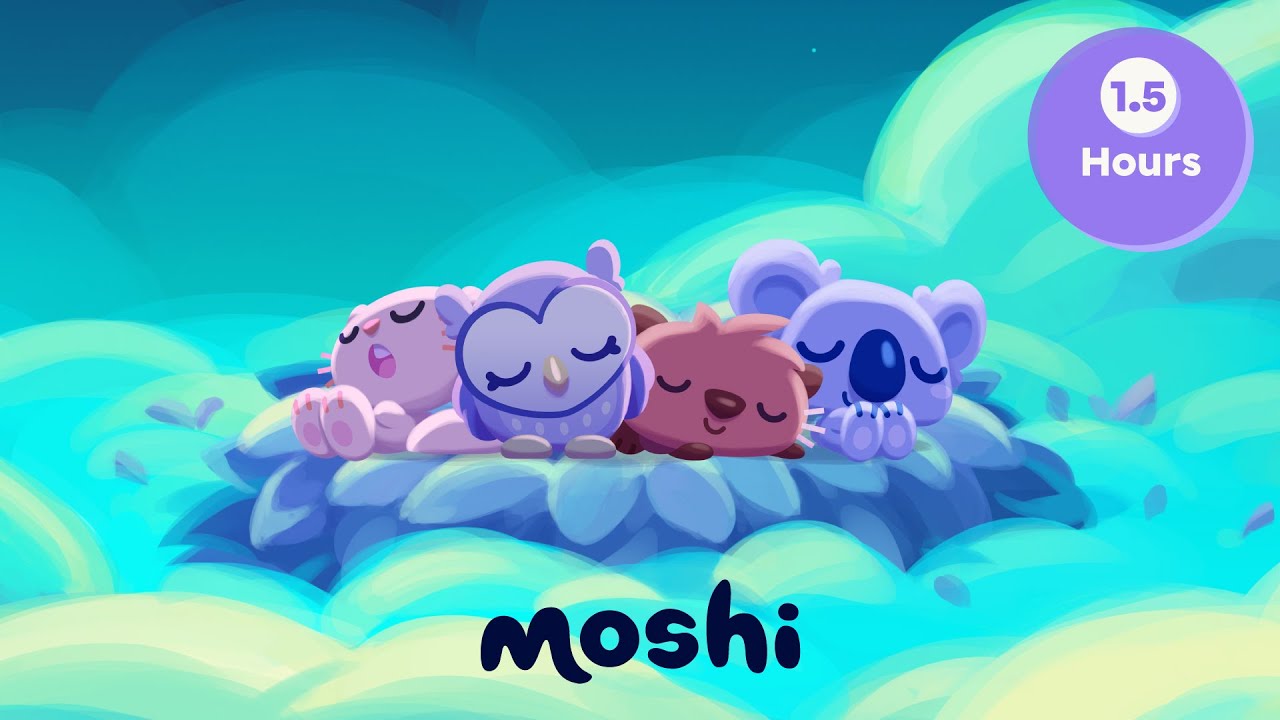 Close Your Eyes SleepyPaws & More &ndash; 1.5 Hour Bedtime Stories Compilation | Moshi Kids