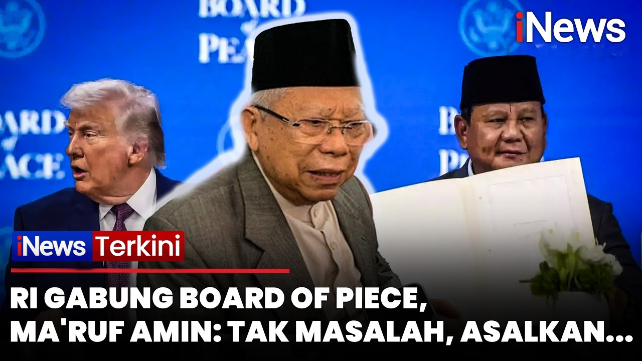 Respons Santai Ma'ruf Amin soal RI Gabung Board of Piece: Tak Masalah