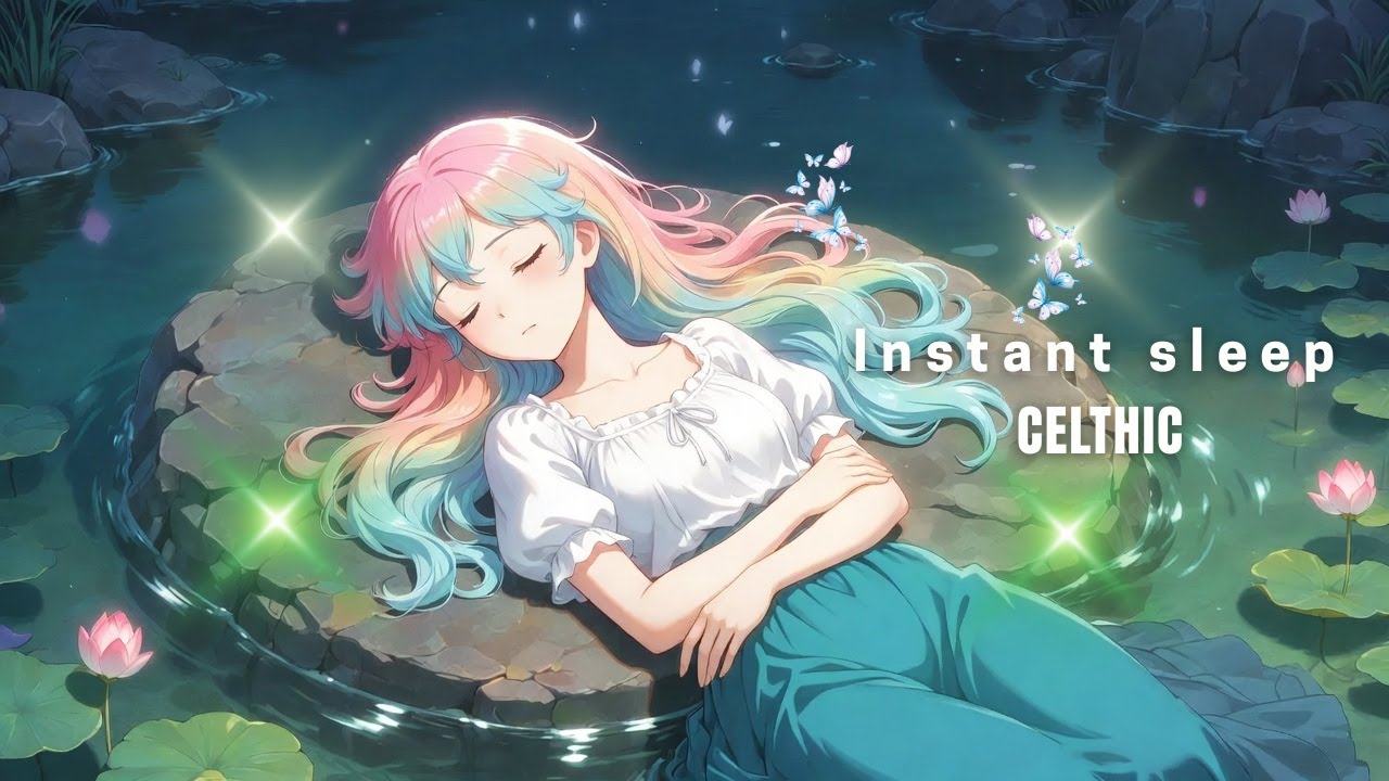 1.5 Hour Celtic sleep music - Moonlight Harp for Deep Tranquility