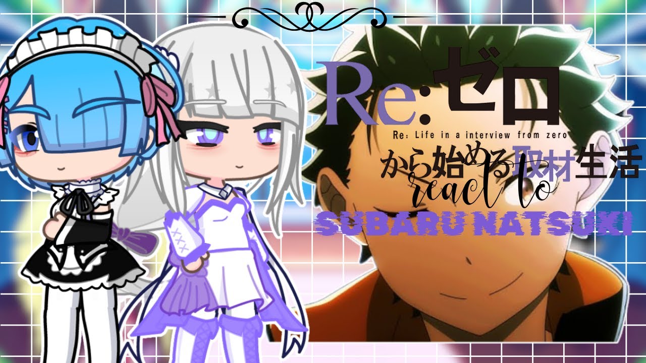 Re:Zero React To Natsuki Subaru Part 2|| Gacha React