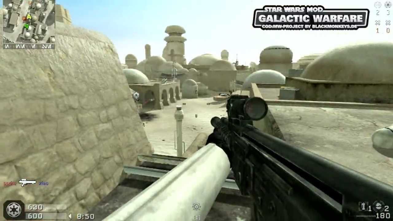 galactic warfare COD4 Star Wars Mod - FRAGMOVIE