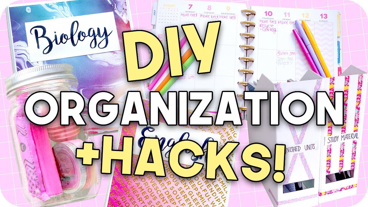 DIY Organization + Hacks for Back to School!