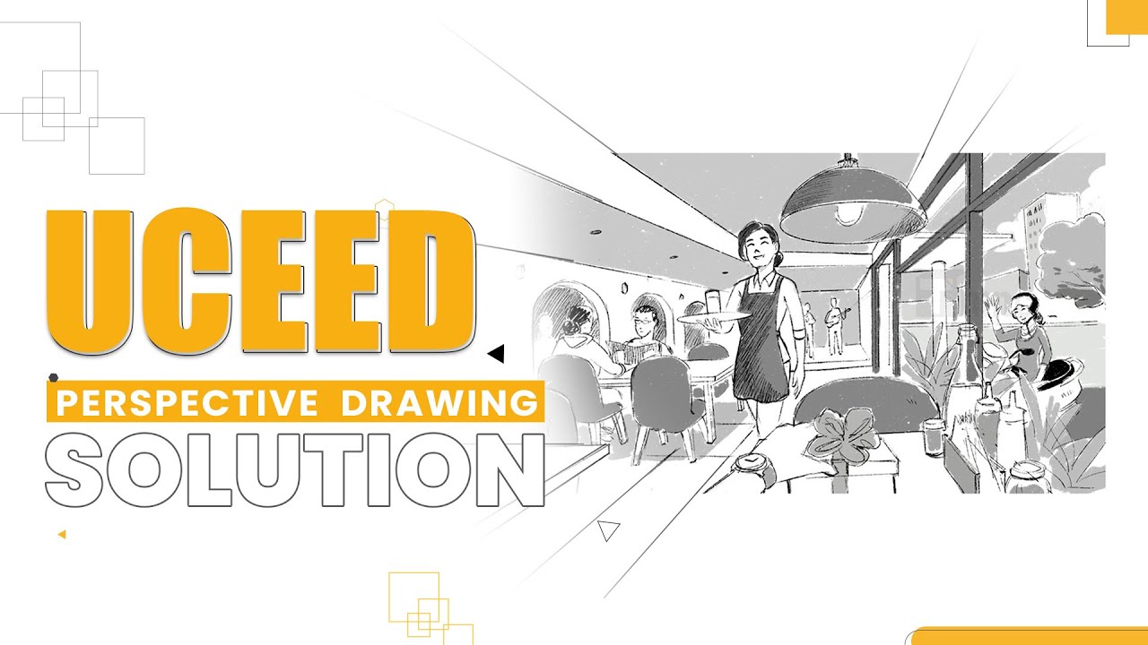 UCEED 2024 DRAWING QUESTION SOLVED | PERSPECTIVE DRAWING | UCEED PART B 2024 #uceed @thincmalayalam