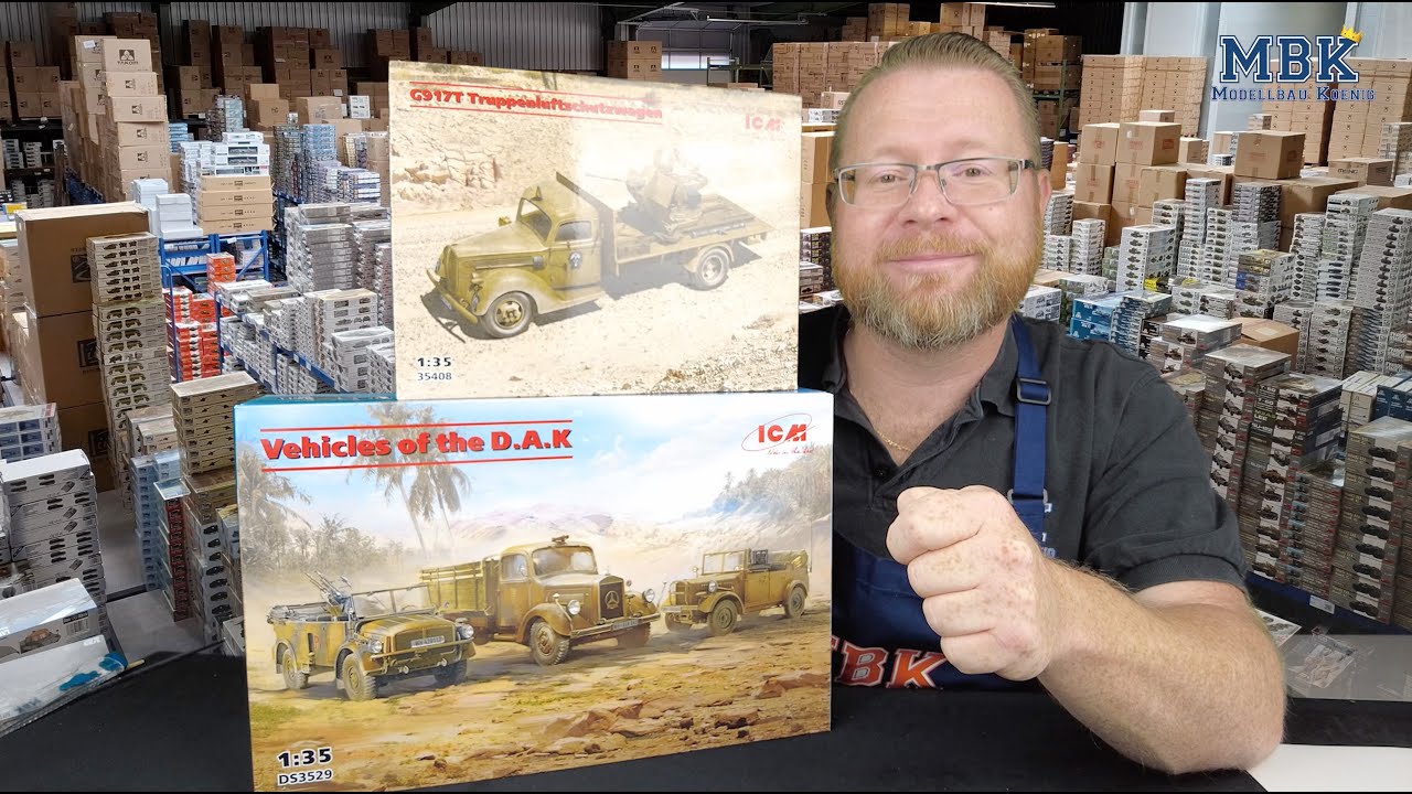 MBK packt aus #1270 - 1:35 G917T Truppenluftschutzwagen, Vehicles of the DAK (ICM, 35408, DS3529)