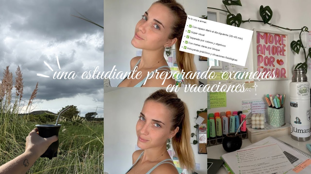 Preparando finales en vacaciones | mucho estudio y pensamiento al azar | Study diaries 0.5 📚✨🤍