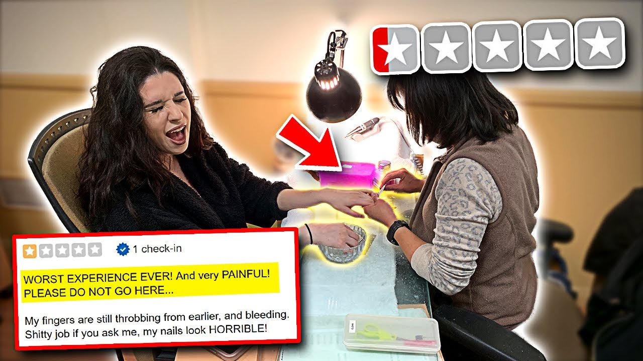 Taking my Ex Girlfriend to the WORST REVIEWED NAIL SALON in my City! (SHE WAS MAD)