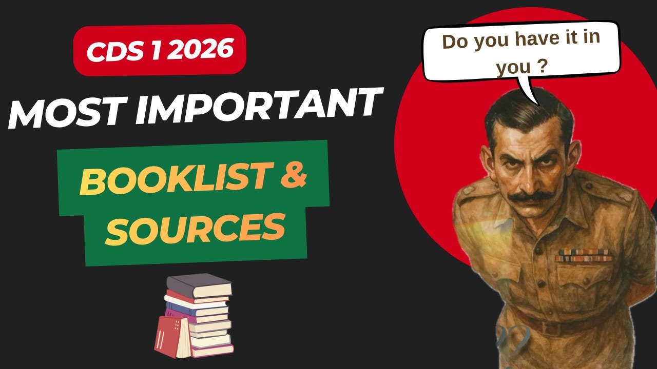 CDS 2026 Complete Booklist | CDS 2026 Preparation Strategy 