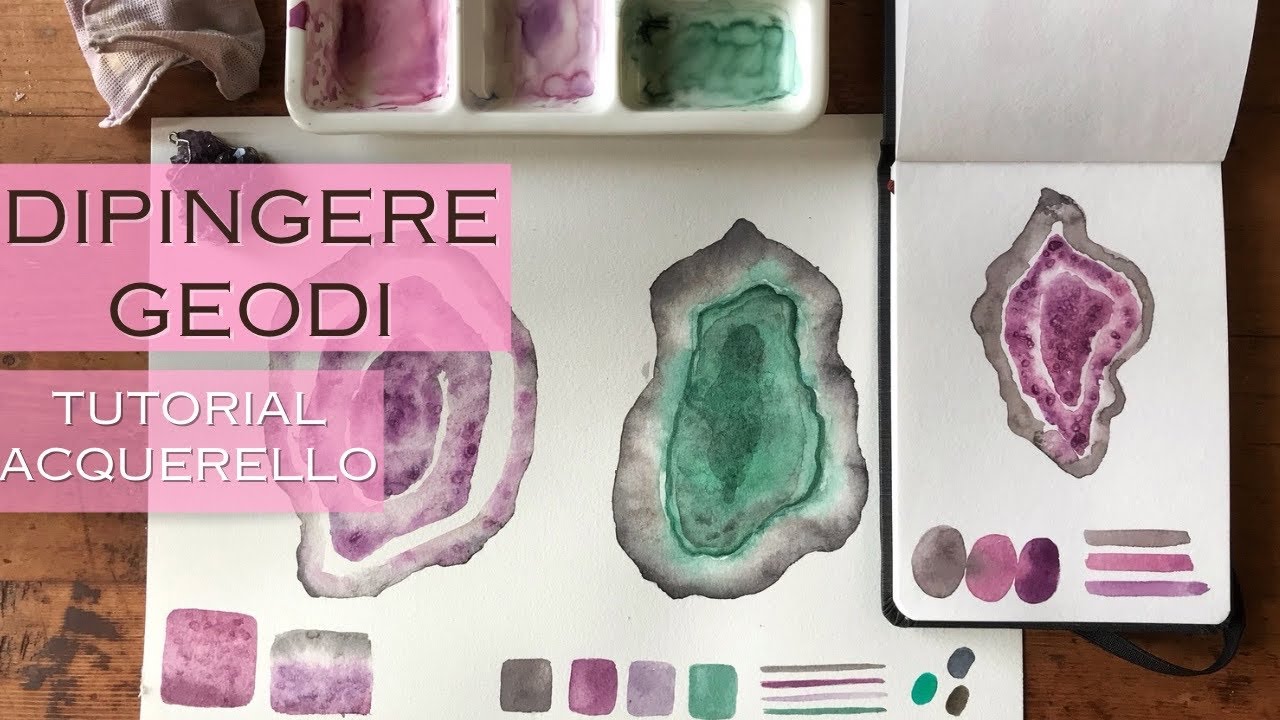 CRISTALLI AD ACQUERELLO | TUTORIAL CON IL SALE