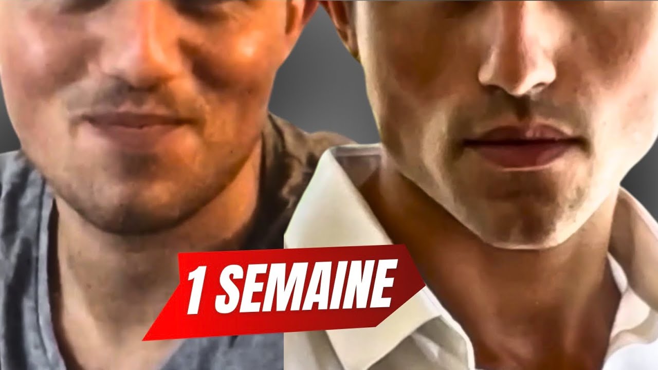 COMMENT avoir la MÂCHOIRE CARRÉE en 1 SEMAINE ?! 😱