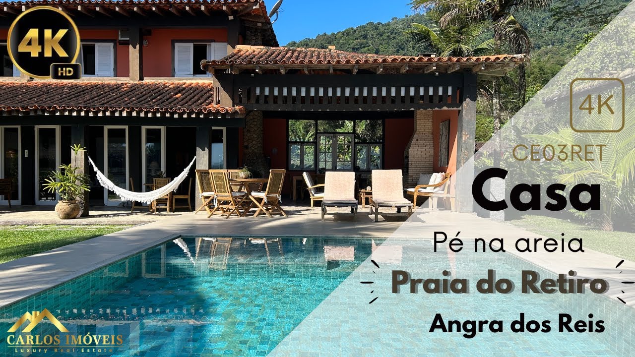 Casa pé na areia em Angra dos Reis.
