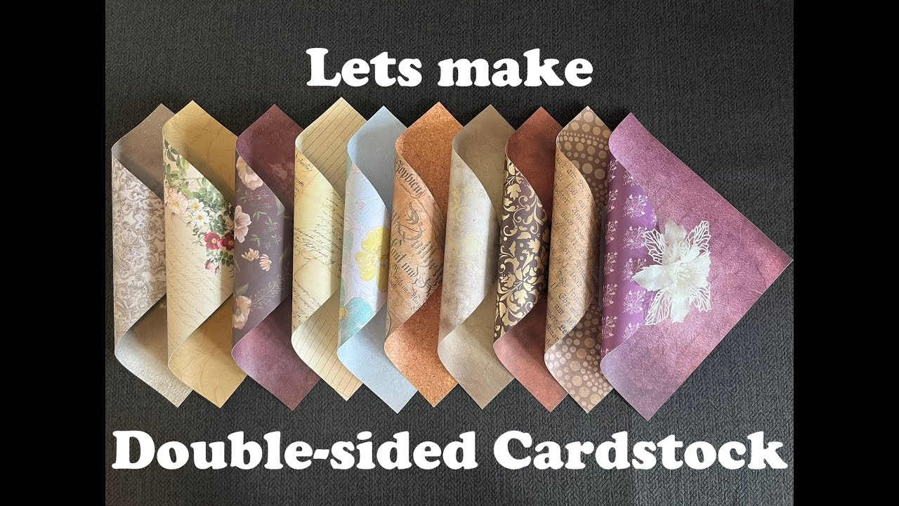 How to fix the white side of scrapbook paper by turning it into double-sided cardstock