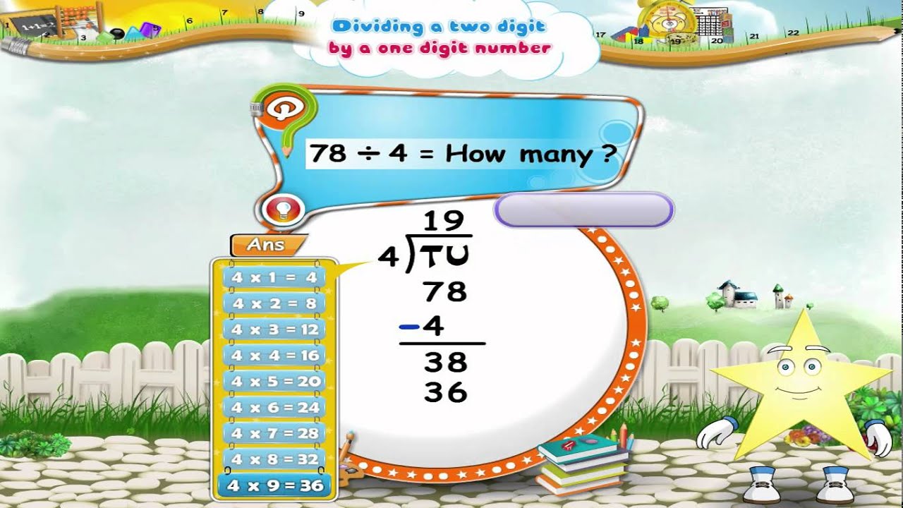 Learn Grade 3 - Maths - Dividing a Two Digit Number