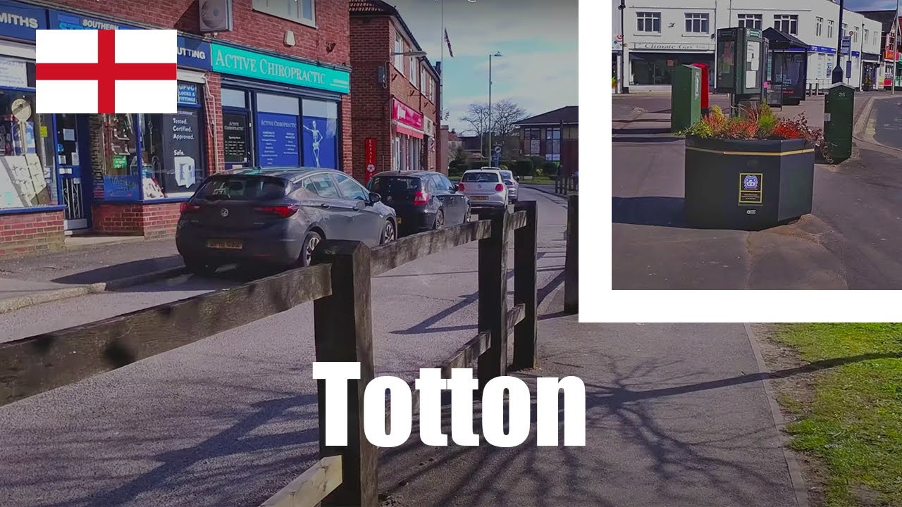 Totton Walk 🏴󠁧󠁢󠁥󠁮󠁧󠁿 {Insta360 One R 4K Mod} Binaural ASMR | 4K@60 FPS