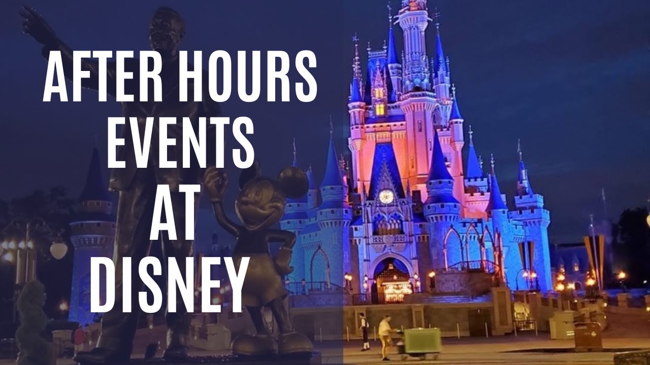 After Hours Events at Disney World