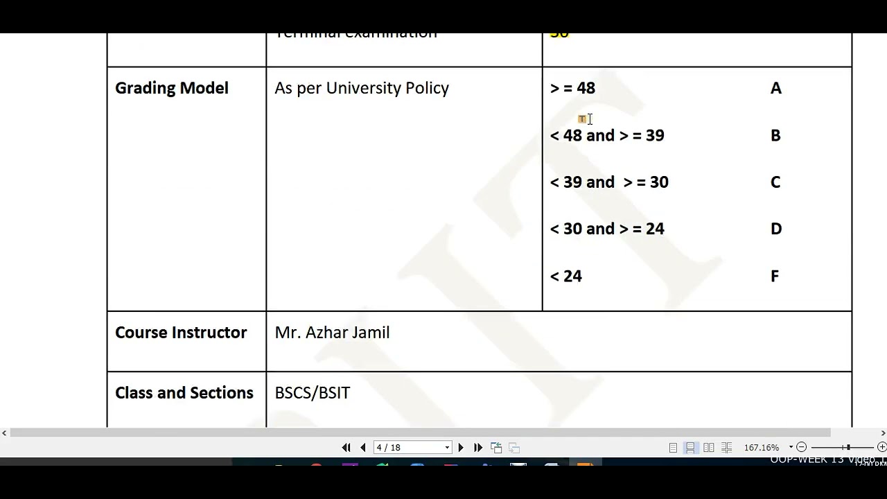 OOP WK 01 Video 1  Introduction & Course basics