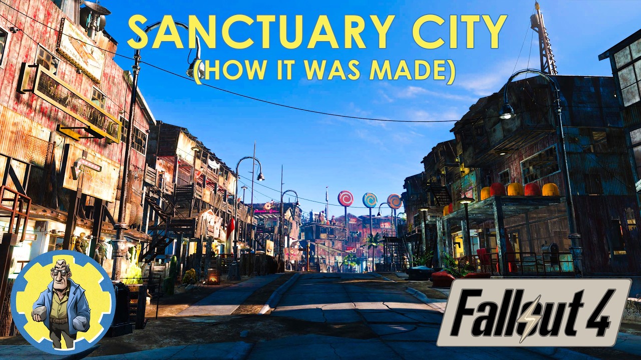 FALLOUT 4 — Поселение минитменов в Санктуари-Сити — КАК ОН БЫЛ ПОСТРОЕН (БЕЗ МОДОВ)