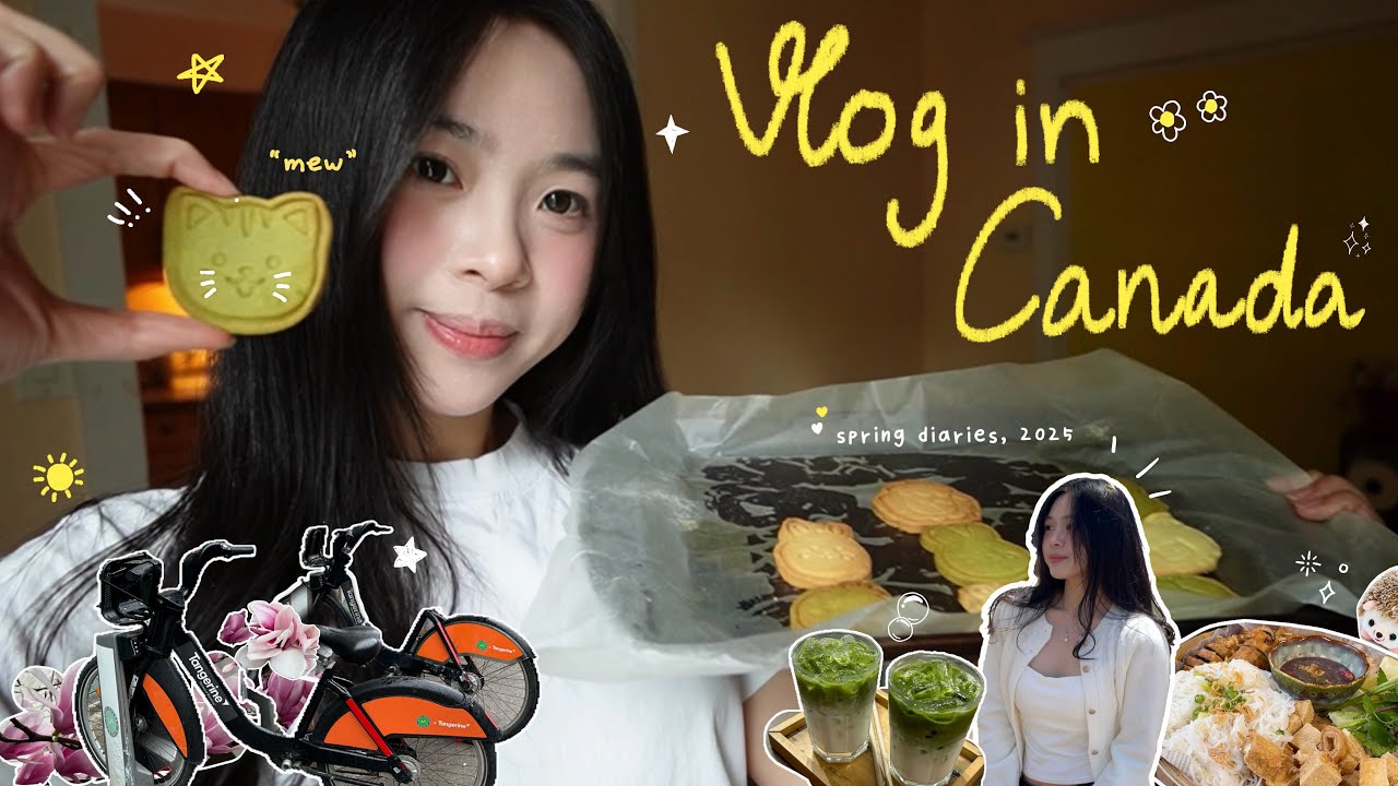 DU HỌC CANADA | Nhật ký cuối xuân ở Toronto: làm bánh, đạp xe,.. | Spring Diary