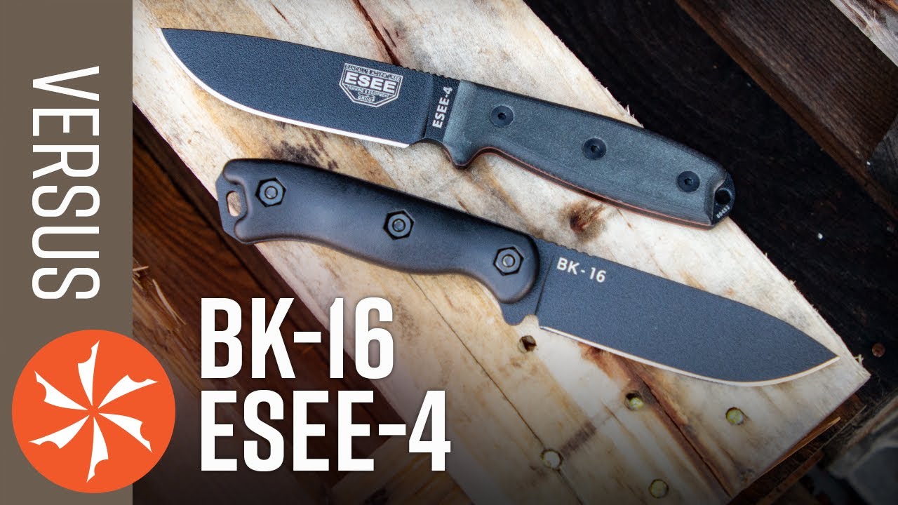 Survival Knife Showdown: Becker KA-BAR BK-16 vs ESEE-4 - KnifeCenter Reviews