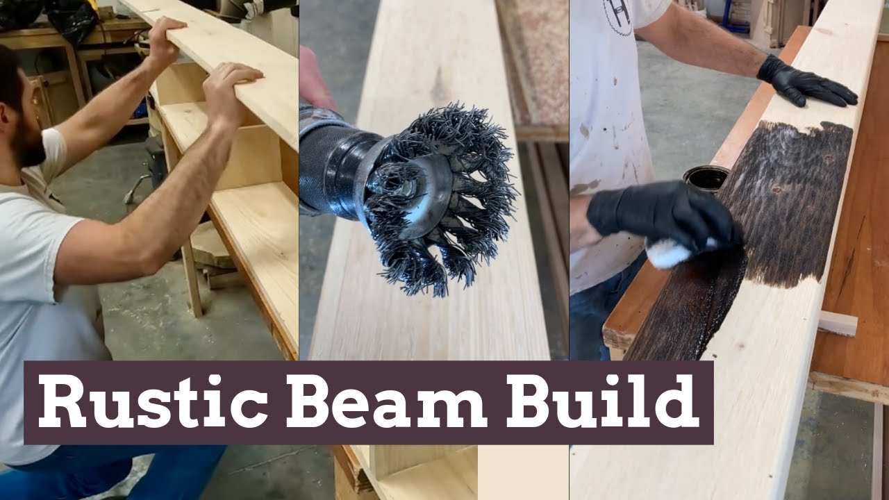Make New Wood LOOK Old... Fire Place Mantle