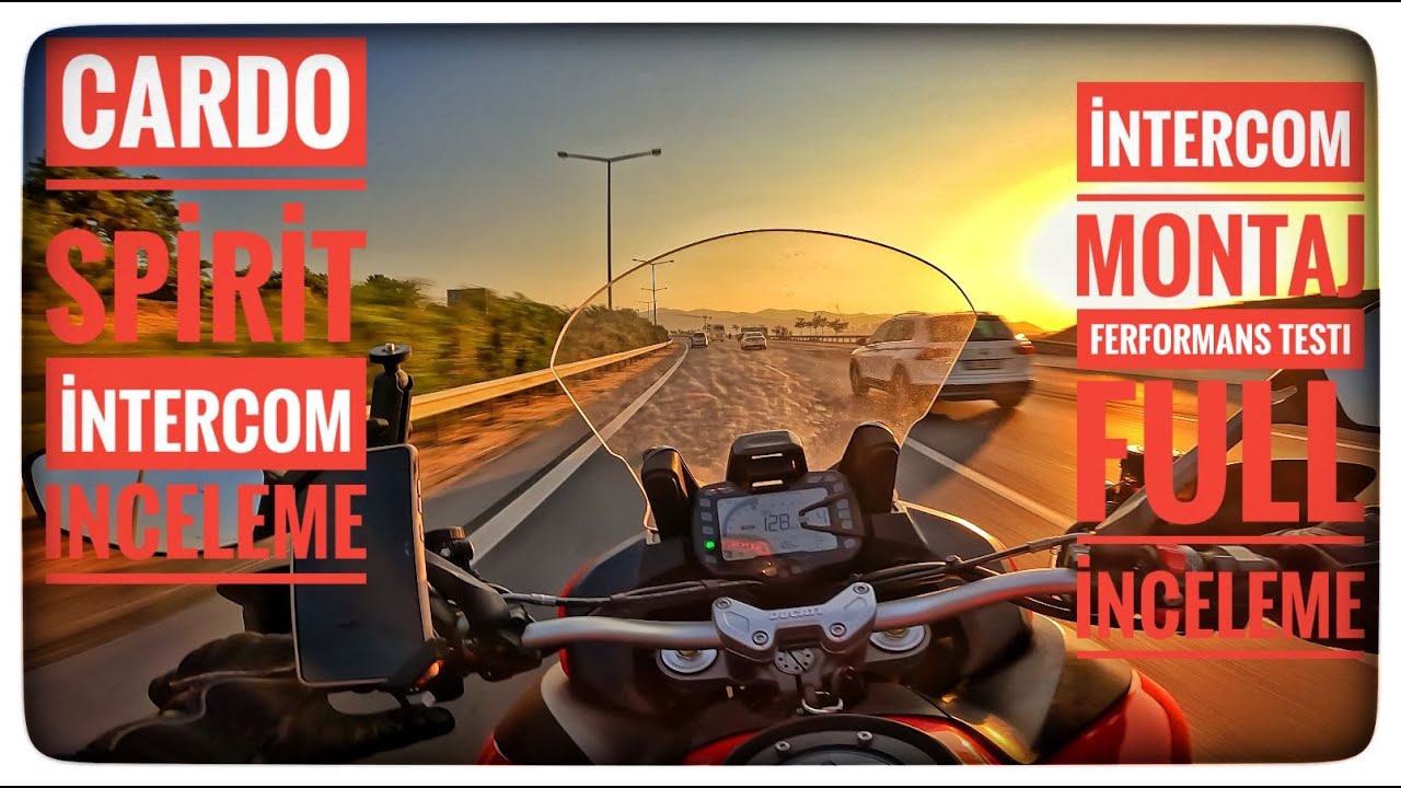 CARDO SPİRİT İNTERCOM İNCELEME ][ İNTERCOM MONTAJ ][  PERFORMANS TESTİ