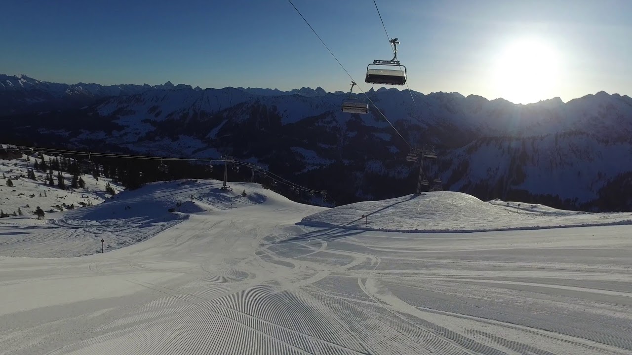 Kleinwalsertal Ski -  Abfahrt Ifen neue Ifenbahn