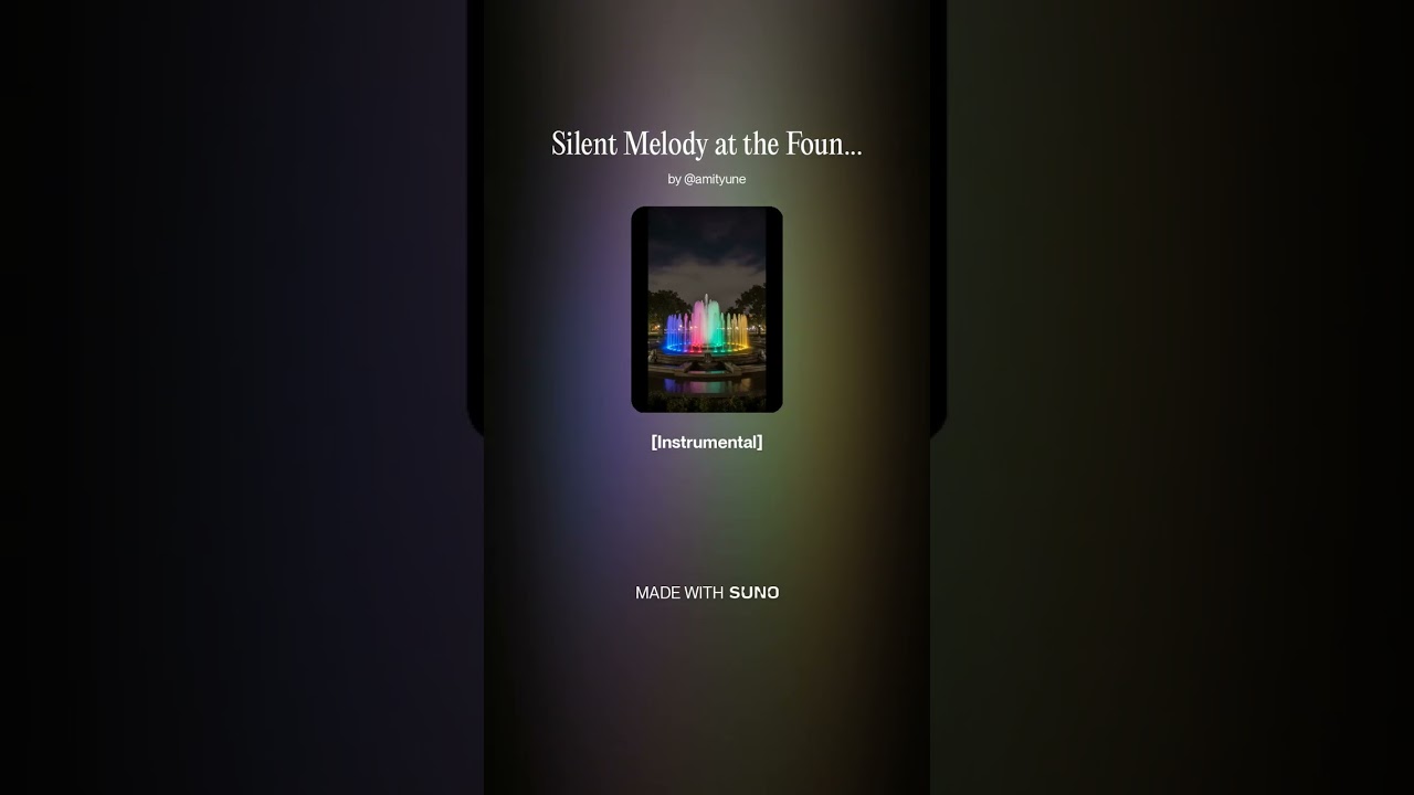 Silent Melody at the Fountain
