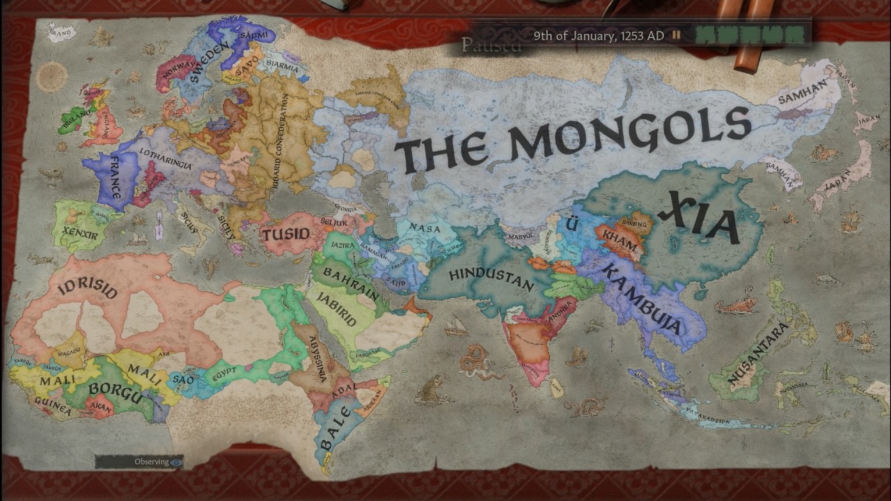 CK3 Timelapse but its with the historical invasions mod