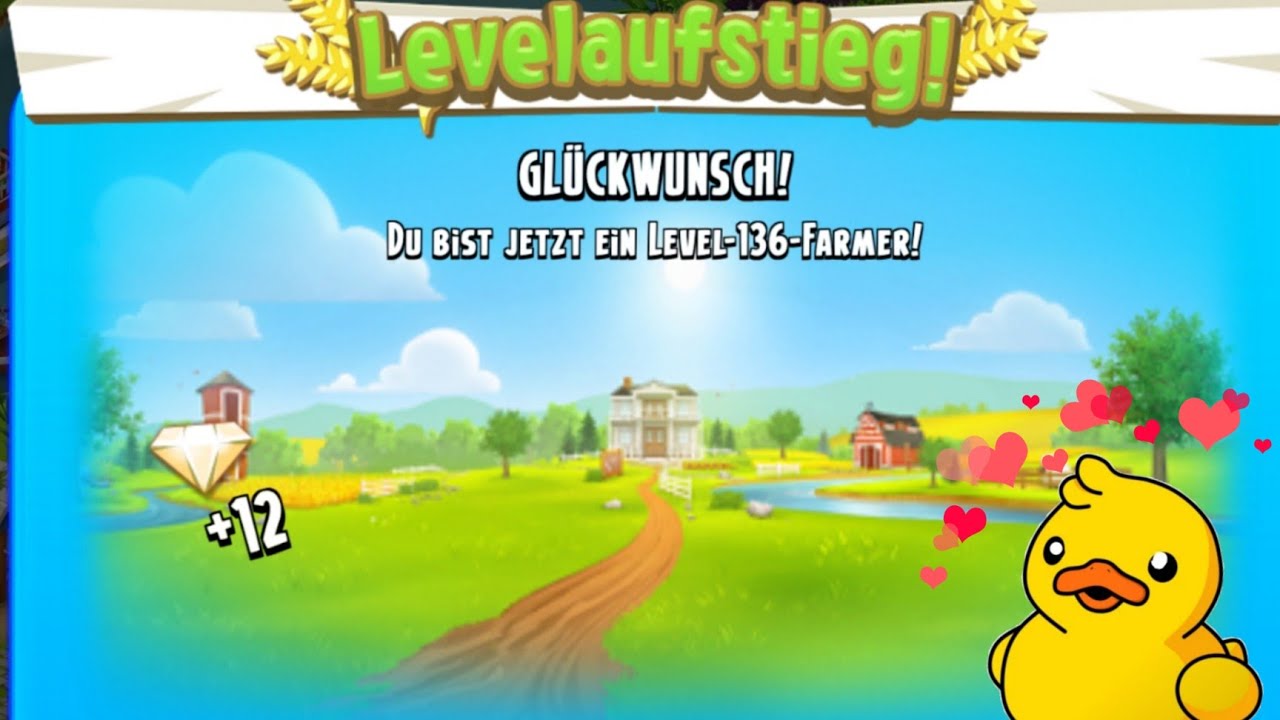 Hay Day Level 136 und selbst das tolle Event haben Sie ins Wasser gesetzt