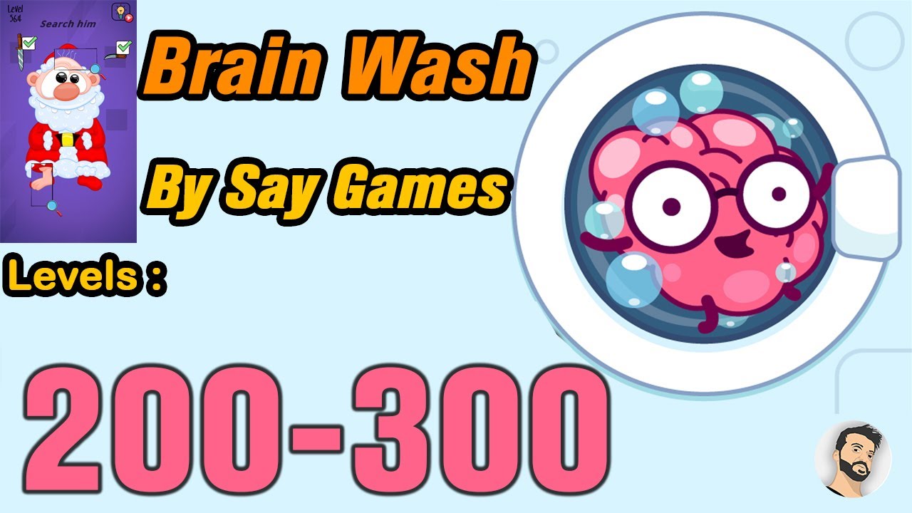 Brain Wash Answer | Levels 200-300 | Gameplay Walkthrough Solution | By Say Games | (IOS - Android)