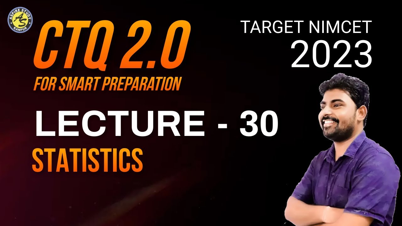 CTQ 2.0 NIMCET Statistics PYQs with Concept Trick and Shortcuts Best NIMCET Coaching Aspire Study