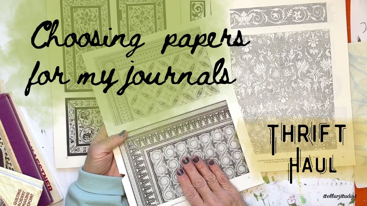 Choosing Journal Pages from Thrifted Papers and Books, How to remove pages from old books