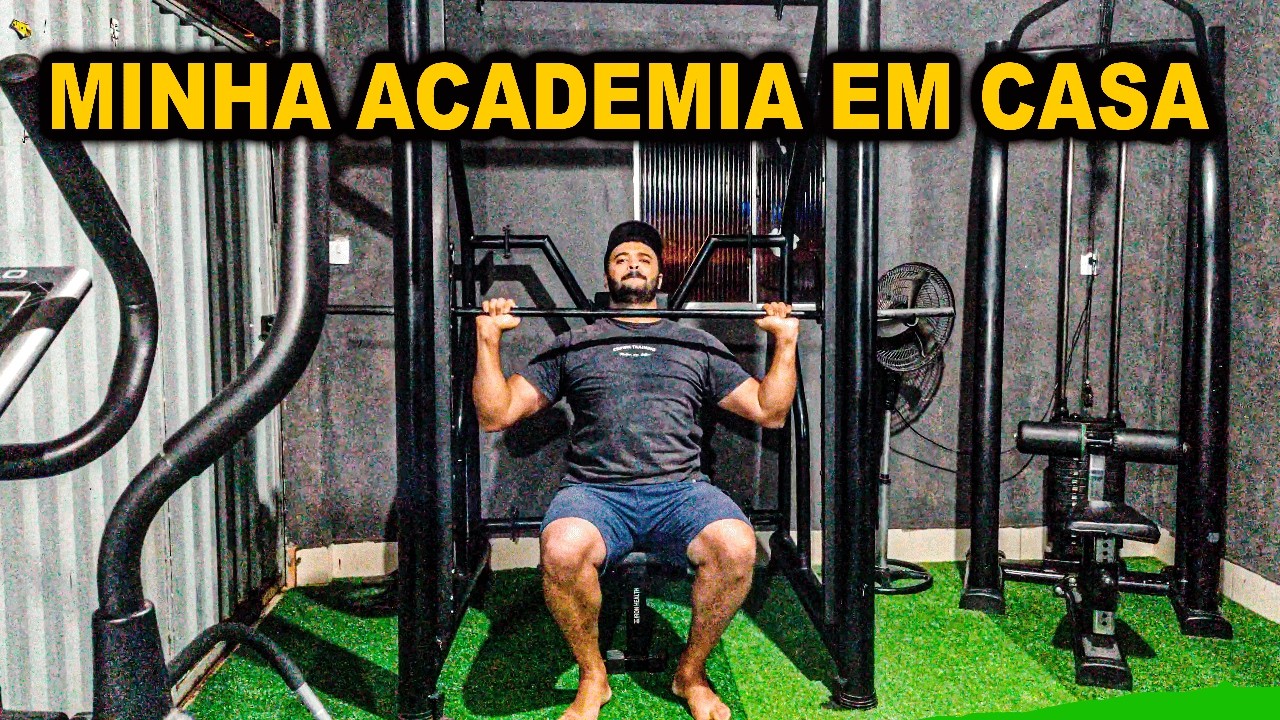 MONTEI MINHA ACADEMIA EM CASA: VEJA COMO FICOU! 💪🏠