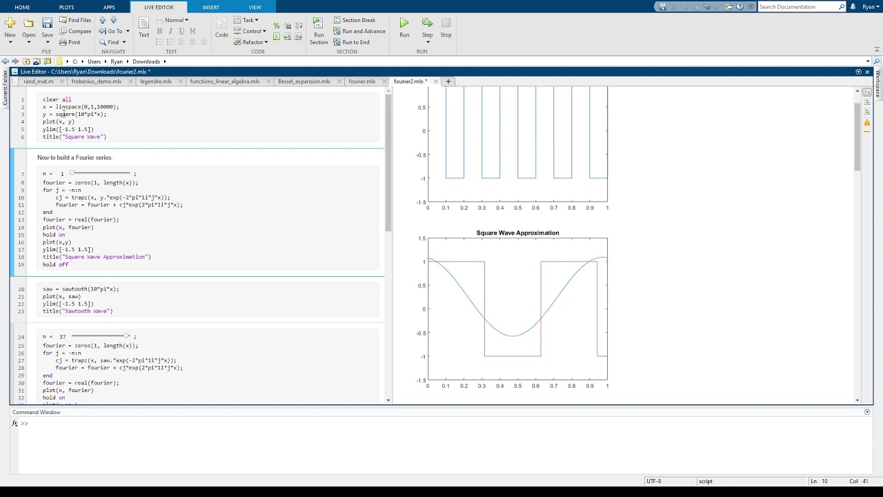 Math 344 - Finding Fourier Coefficients II