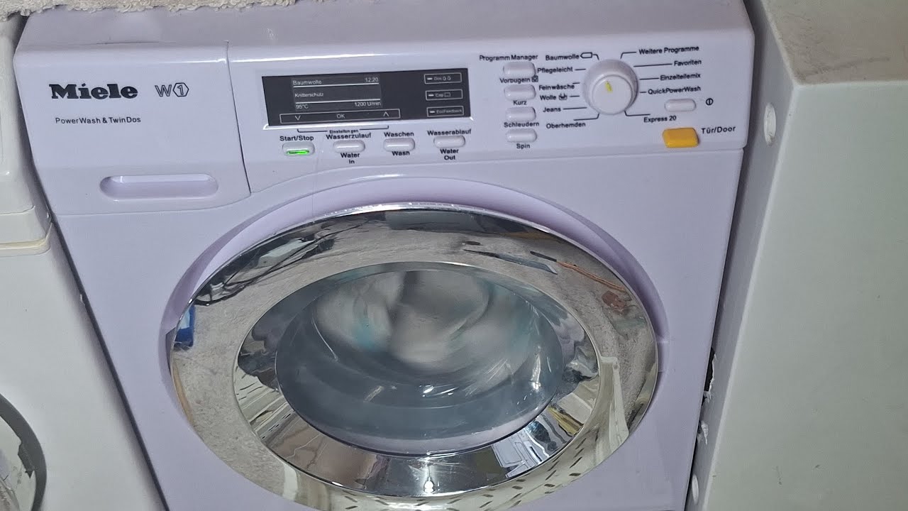 Miele w1 powerwash & twindos WKR711 bamwolle/coton 90⁰ 1400rpm 