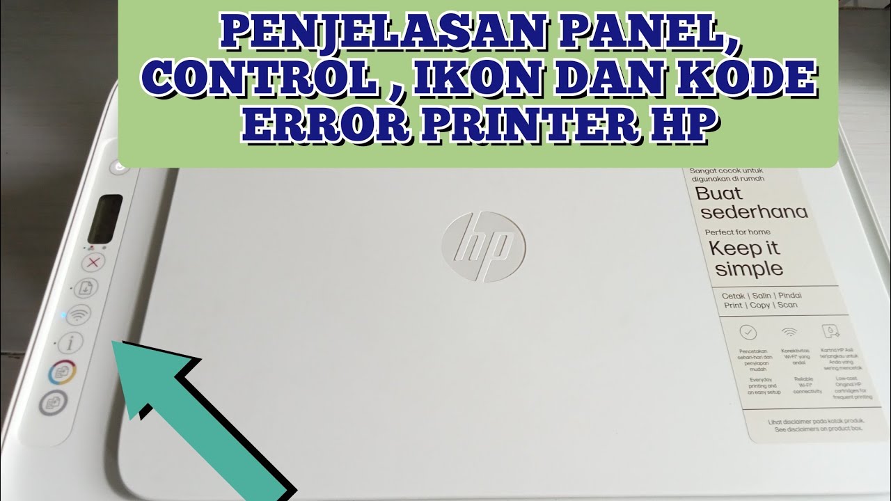 Penjelasan Kode Error, Panel Kontrol & Ikon Printer HP Deskjet 2875 / 2775 / 2800 series DLL