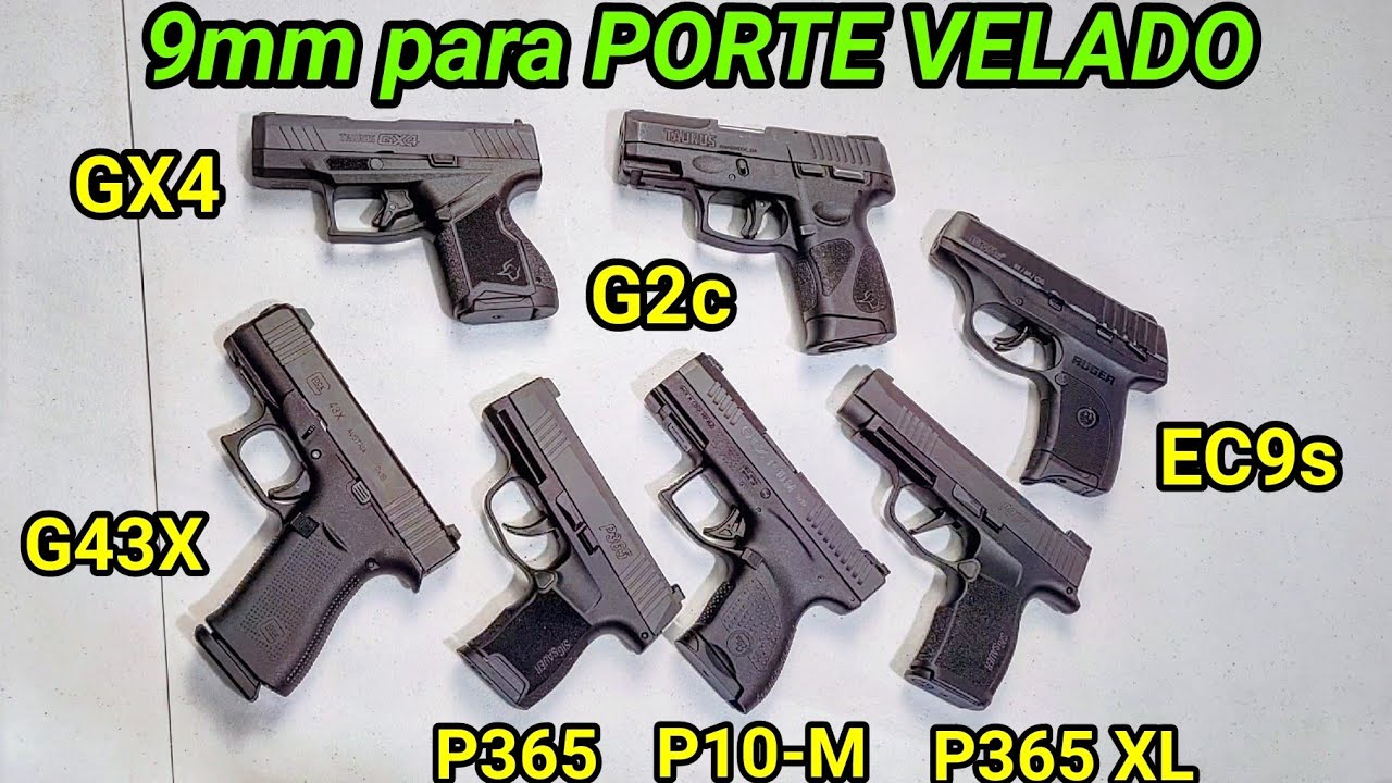 9mm para PORTE VELADO, as MENORES do Brasil! Teste e comparativo das nacionais e importadas