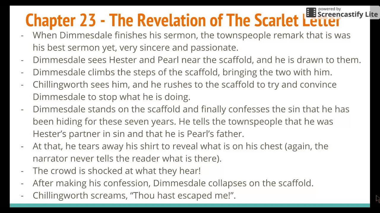 The Scarlet Letter   Chapter 23