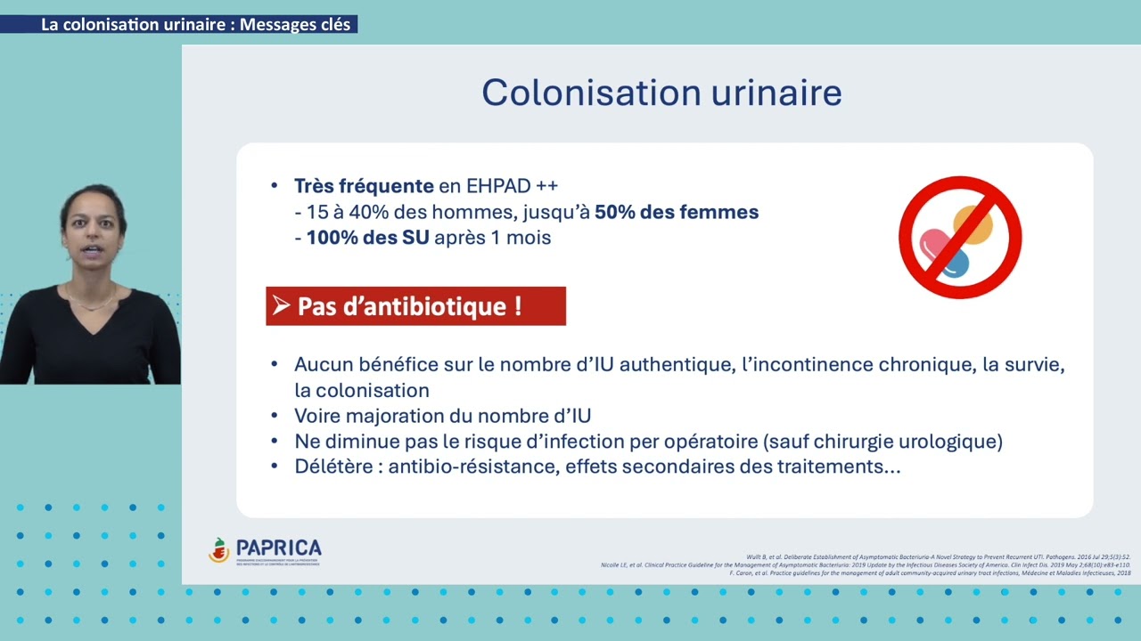 Colonisation urinaire - Programme PAPRICA