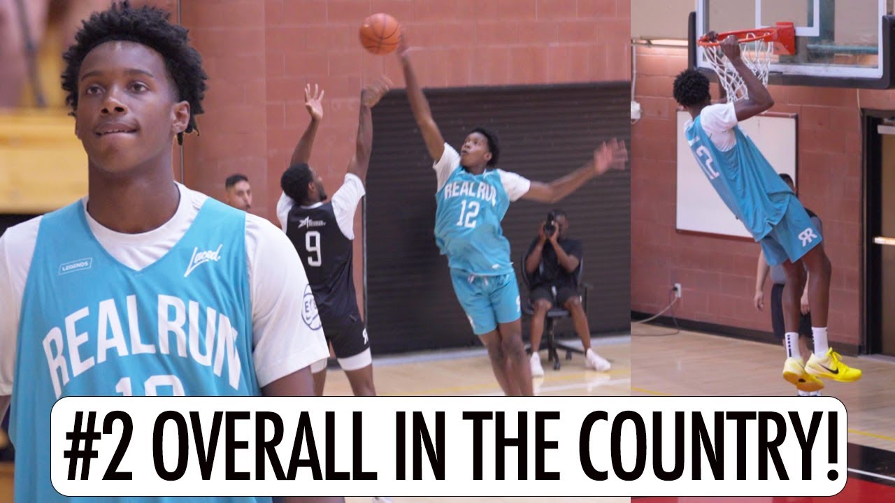 #2 Christian Collins Dominates College Players in REAL RUN Debut (17 Pts, 10 Reb)