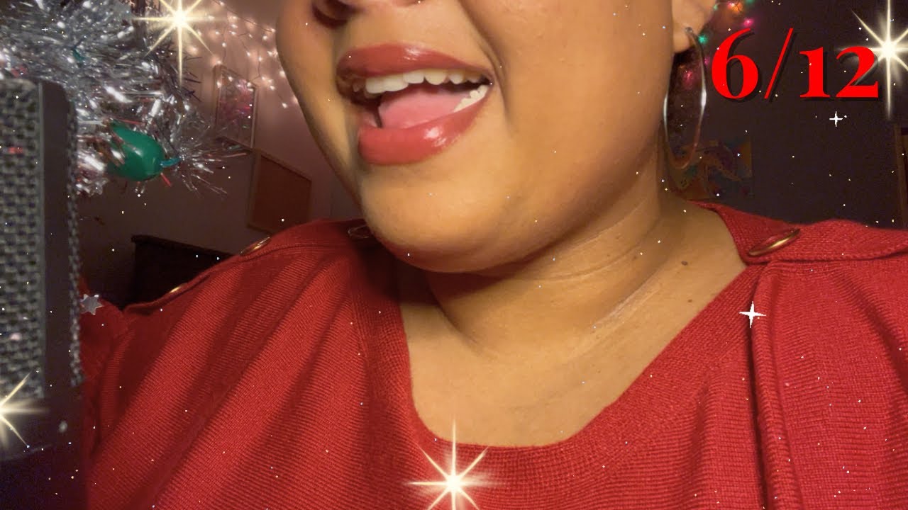 ASMR Navidad 🎄 Masticando Chicle Lento + Trigger Words para Relajarte 💤
