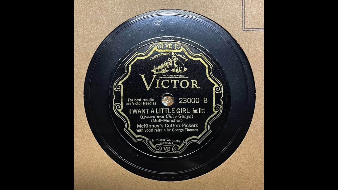I Want A Little Girl - McKinney's Cotton Pickers (1930) (George Thomas, vocal)