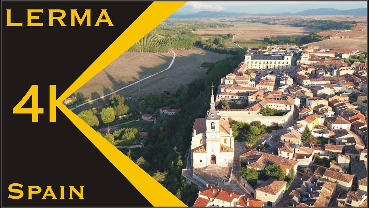 4K Drone footage. Lerma, Spain