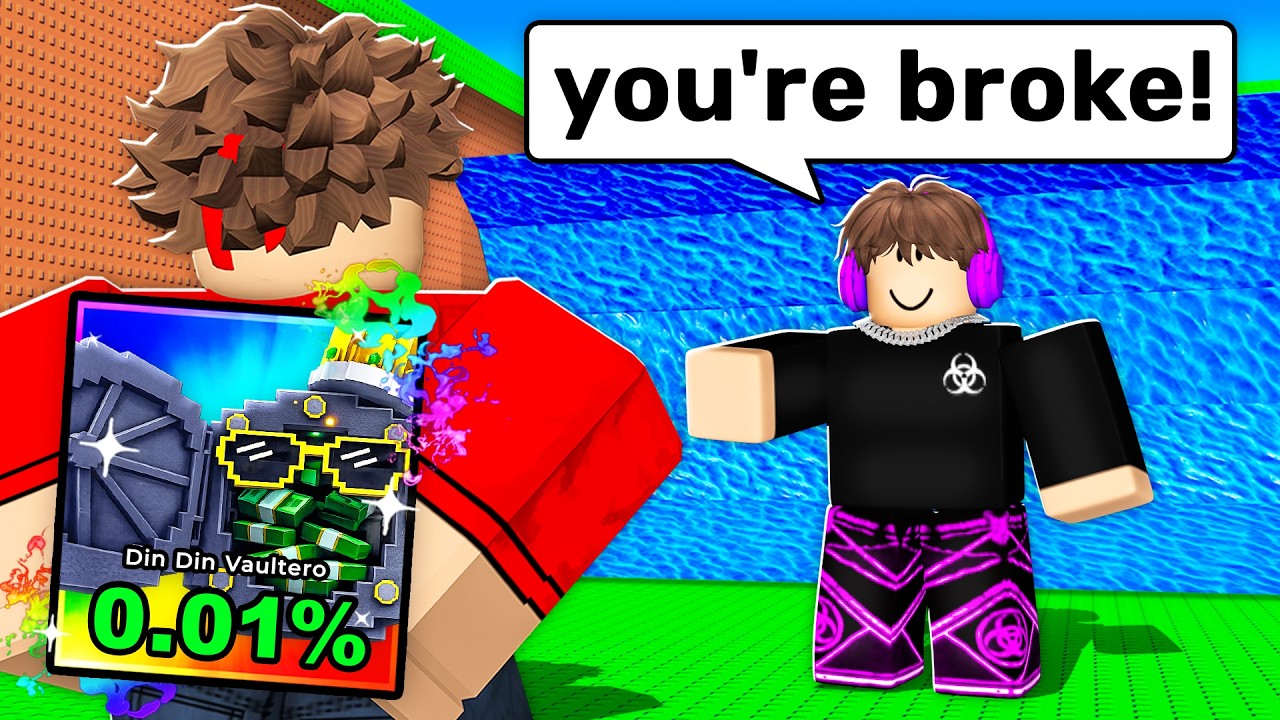 Trolling YOUTUBERS With NEW 0.01% Brainrots in Escape Tsunami..