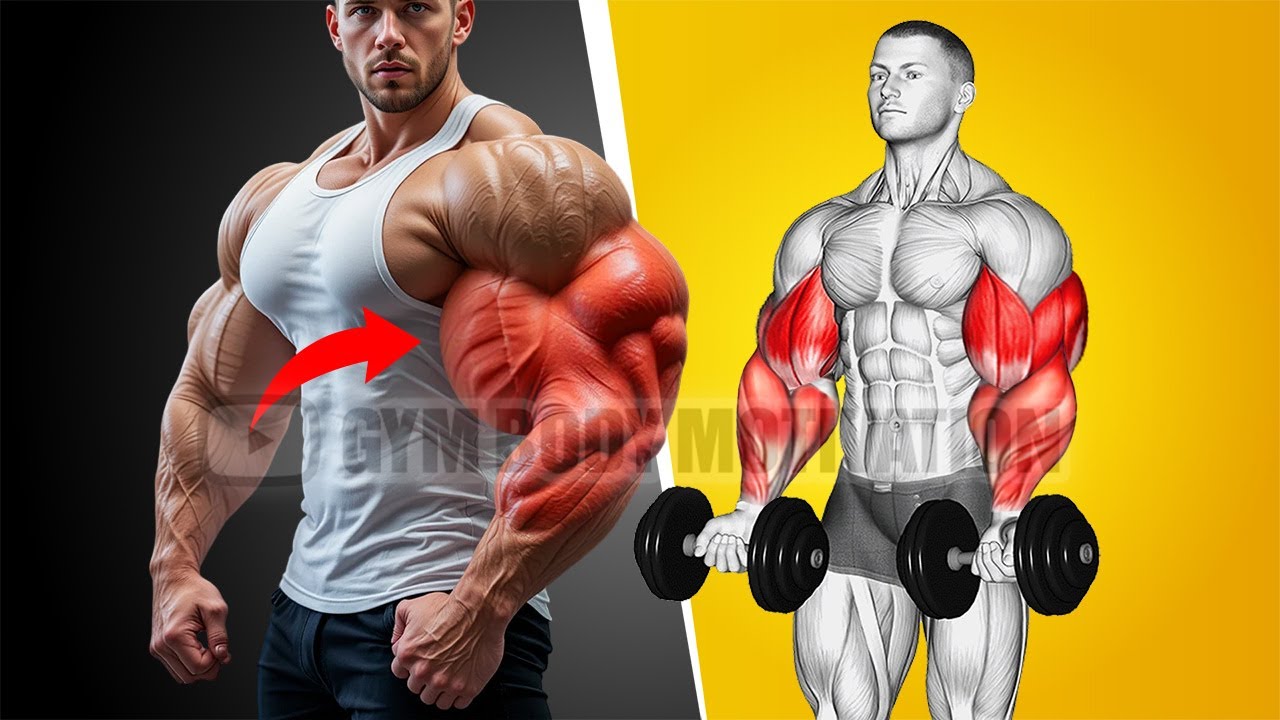 Full Arm Workout to Grow Huge Arms - Biceps Triceps and Forearms